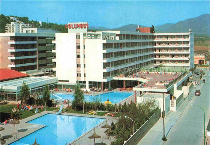 Santa Ponsa Calvia Mallorca ES Hotel-Columbus Pool Schwimmbad Mallorca Ferienhot