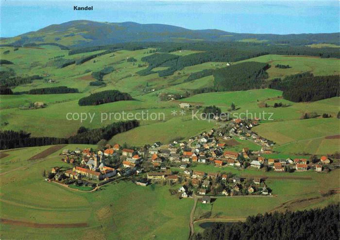 St Maergen Sankt Maergen Breisgau-Hochschwarzwald BW Kandel Fliegeraufnahme Schw