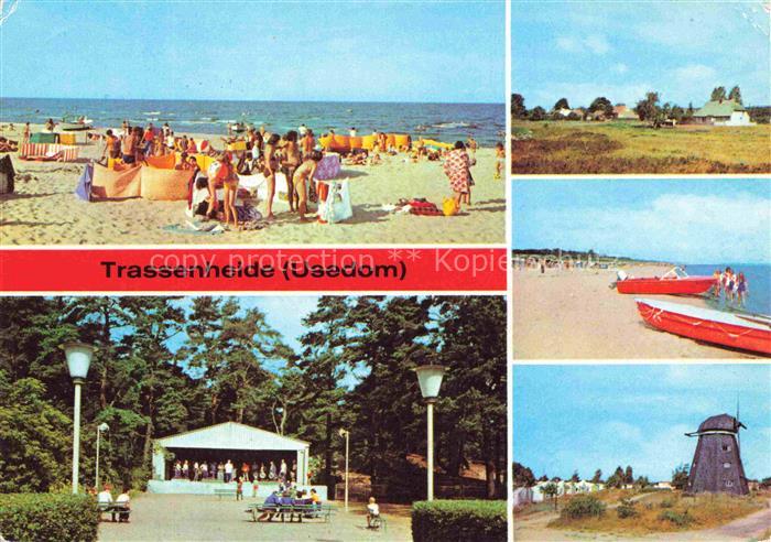 Trassenheide Usedom Mecklenburg-Vorpommern Strand Musikpavillon Windmuehle Ostse