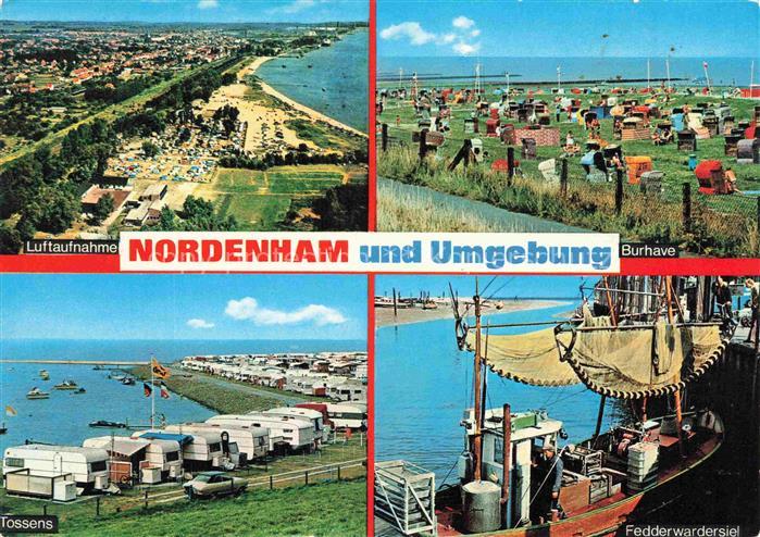 Nordenham Wesermarsch Niedersachsen Burhave Tossens Fedderwardersiel Luftaufnahm