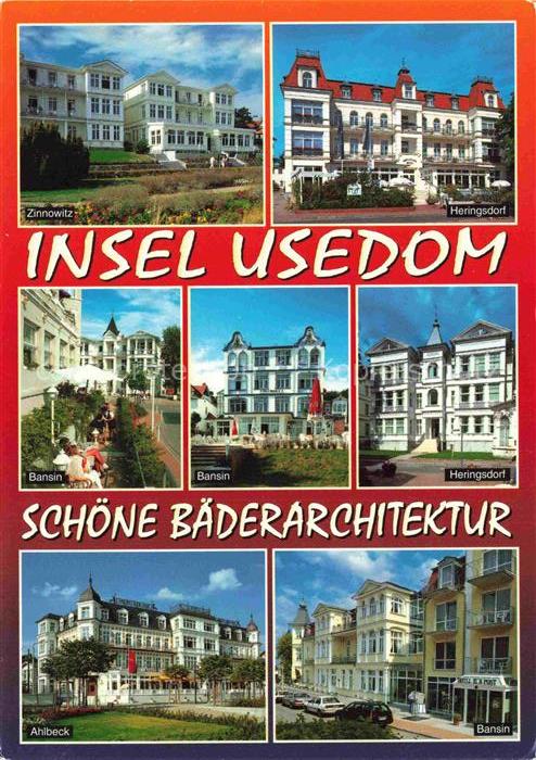 AHLBECK HERINGSDORF Insel Usedom Ostseebad Zinnowitz Heringsdorf Bansin Ahlbeck