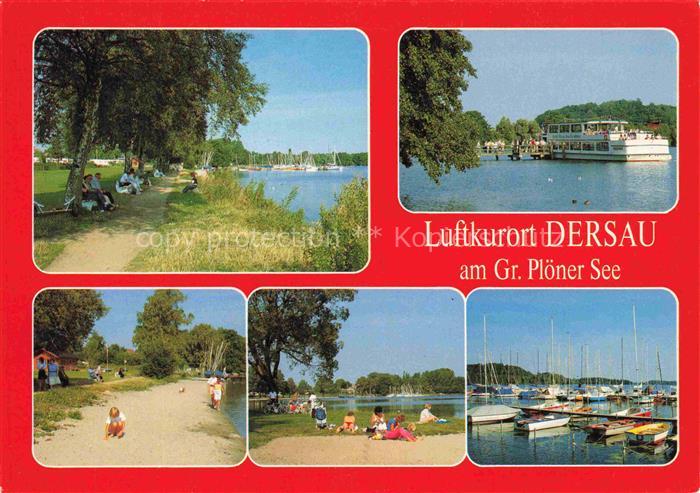 Dersau Ploen Schleswig-Holstein Grosser-Ploener-See See Segelboote Ausflugsschif