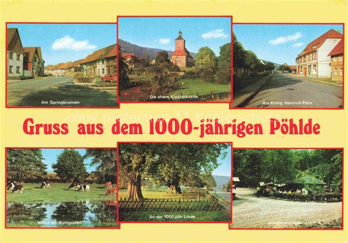 Poehlde Herzberg Harz Osterode Niedersachsen Springbrunnen Klosterkirche Koenig-