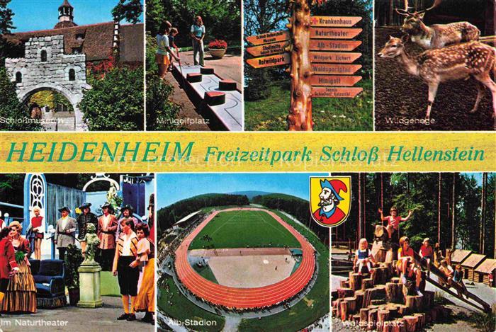 HEIDENHEIM Brenz BW Schloss-Hellenstein Freizeitpark Minigolfplatz Naturtheater