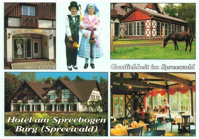 Burg Spreewald Brandenburg Spreewald Hotel Restaurant Tracht Sorbisch Pferd Fach