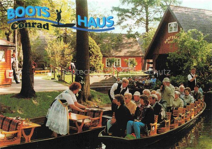 Burg Spreewald Brandenburg Spreewald Bootshaus Kahnfahrten Kahn Tracht Bootsverl