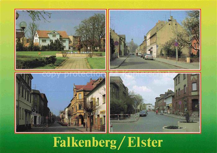 Falkenberg Elster exBz Halle Brandenburg Strassenszene Park Wohnhaeuser Autos St