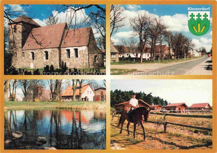 Klosterdorf Strausberg Oberbarnim Brandenburg Kirche Strasse-des-Friedens Dorfan
