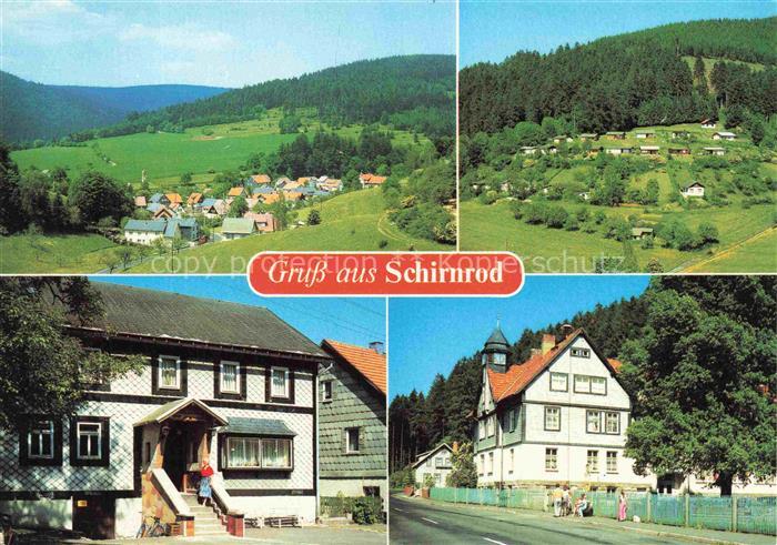 Schirnrod Sachsenbrunn Hildburghausen Thueringen Ortsansicht Panorama Wohnhaeuse