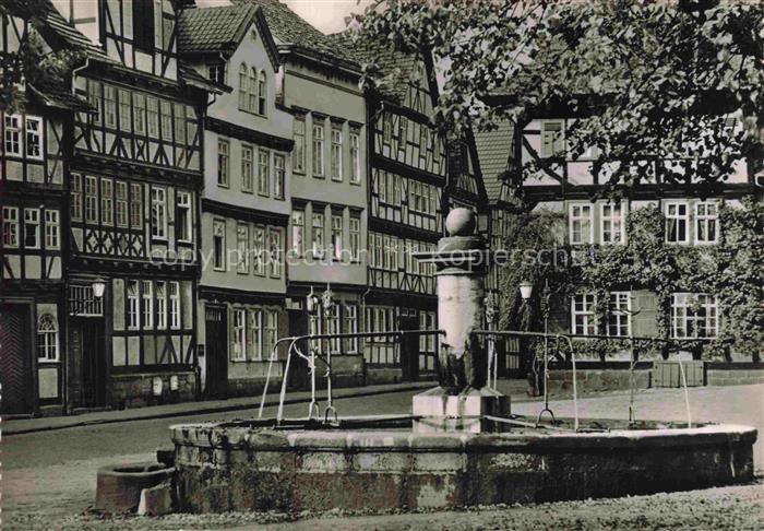 BAD SOODEN-ALLENDORF Marktplatz Fachwerkhaeuser Brunnen Brunnenanlage Allendorf