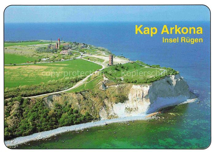 Kap Arkona Putgarten Ruegen Leuchtturm Kreidefelsen Steilkueste Ruegen Ostsee Kl