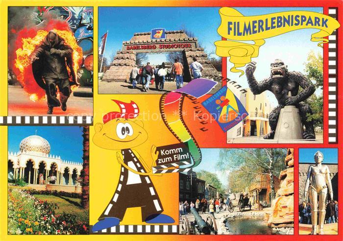 Neubabelsberg Filmstudio Studiotour Feuerstunt Gorilla-Skulptur Metropolis-Robot