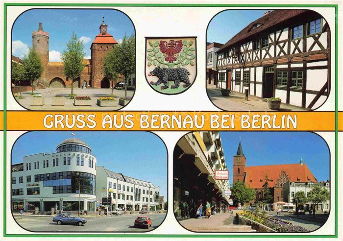 Bernau BERLIN Mark Barnim Brandenburg Steintor Fachwerkhaus Marienkirche Einkauf