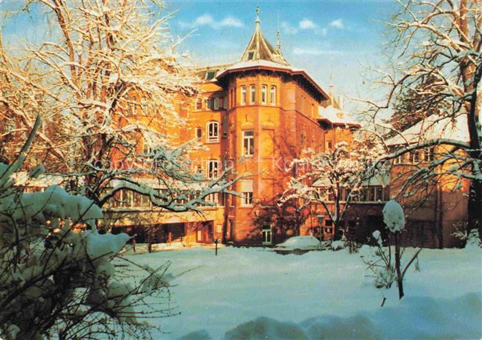 BAD BOLL  Goeppingen BW Evangelische-Akademie Winterlandschaft Schnee Turm Jugen