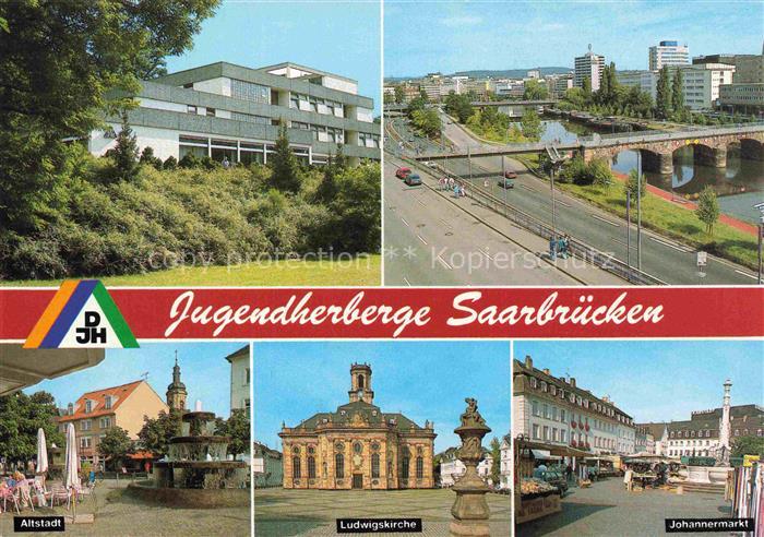 SAARBRueCKEN Saarland Jugendherberge DJH Ludwigskirche Johannermarkt Altstadt Sa