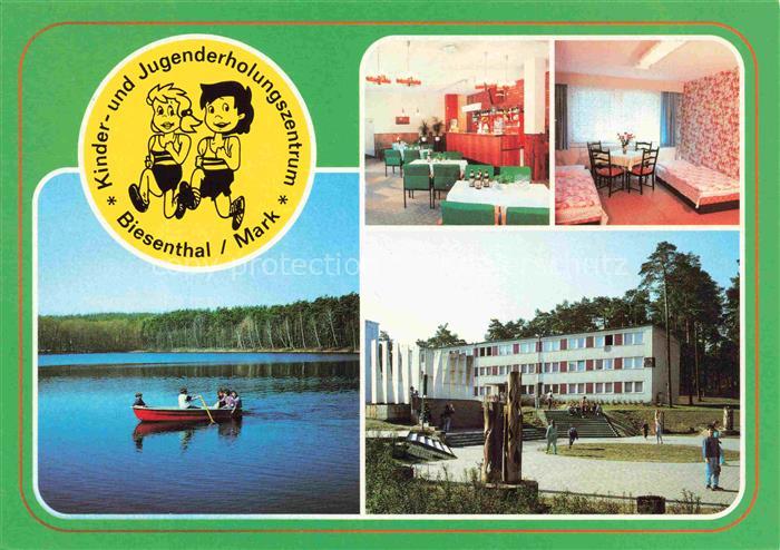Biesenthal -Bernau Brandenburg Kinder-Jugenderholungszentrum See Ruderboot Speis