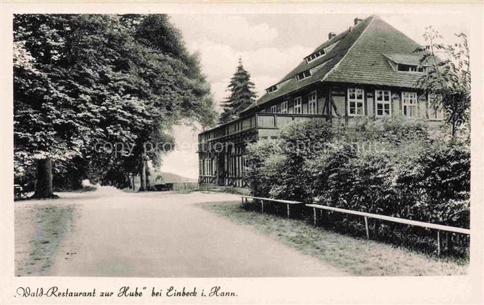 Einbeck Niedersachsen Wald-Restaurant Zur-Hube Fachwerkhaus Wald Allee