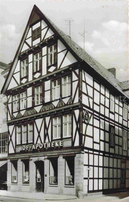 DETMOLD Lippe NRW Hof-Apotheke Langestrasse Fachwerkhaus Apotheke
