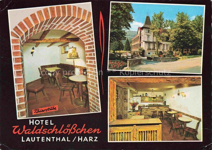Lautenthal Harz Langelsheim Goslar Hotel-Waldschloesschen Bierstube Hotel Harz G