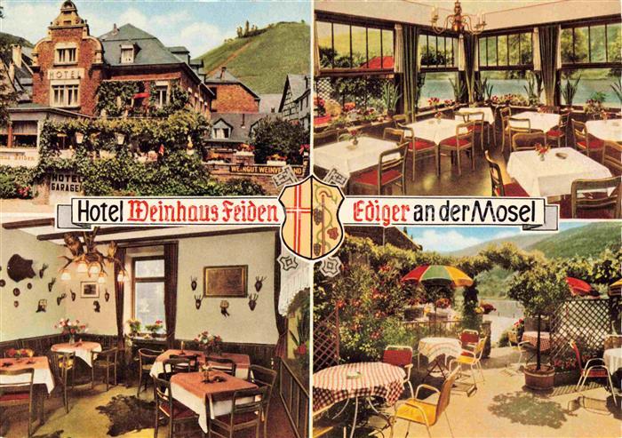 Ediger-Eller Mosel Rheinland-Pfalz Hotel-Weinhaus-Feiden Mosel Weinberg Terrasse