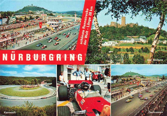 Nuerburgring Autorennstrecke Eifel Adenau Rheinland-Pfalz Rennstrecke Nuerburg F