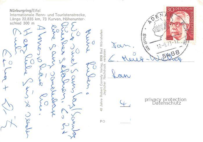 Nuerburgring Autorennstrecke Eifel Adenau Rheinland-Pfalz Rennstrecke Nuerburg F – Bild 2