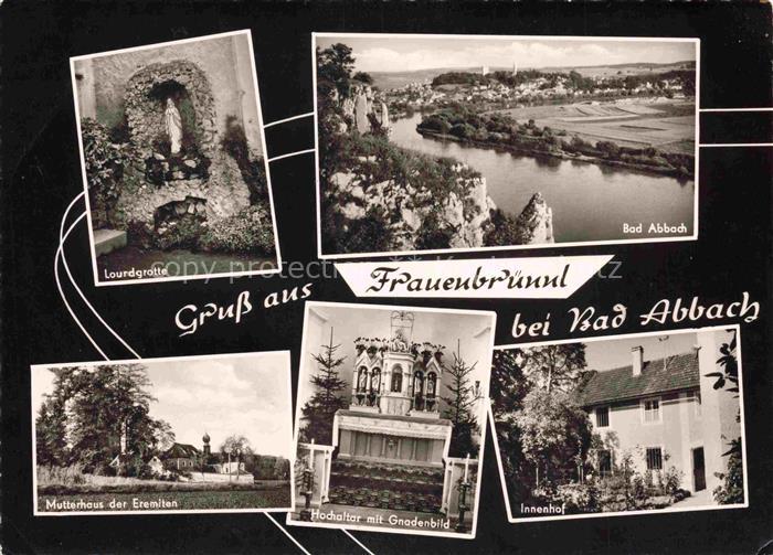 Frauenbruendl Lourdgrotte Donau Mutterhaus-der-Eremiten Hochaltar Gnadenbild Inn