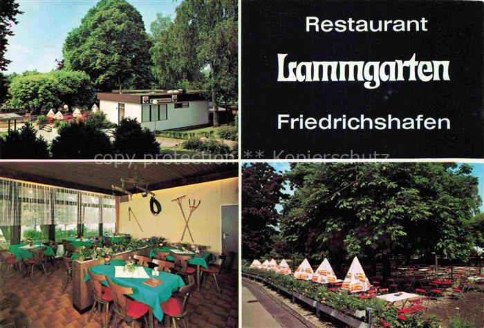 FRIEDRICHSHAFEN Bodensee BW Lammgarten Restaurant Gaststube Biergarten Uferprome