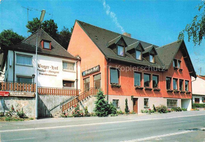BAMBERG Bayern Buger-Hof Gasthof Metzgerei Fremdenzimmer Treppe Blumenkaesten St