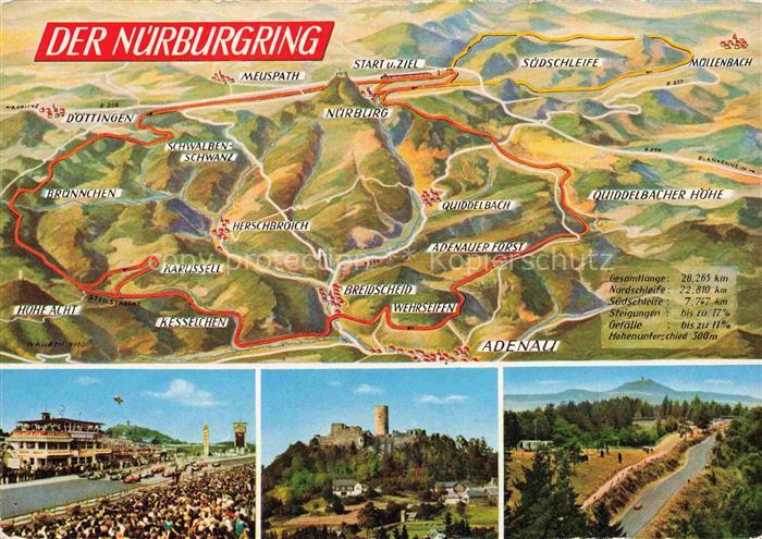 Nuerburgring Autorennstrecke Eifel Adenau Rheinland-Pfalz Nuerburgring Rennstrec
