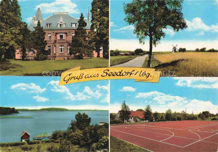 Seedorf Lauenburg Schleswig-Holstein Villa Windmuehle See Sportplatz Weg Kornfel