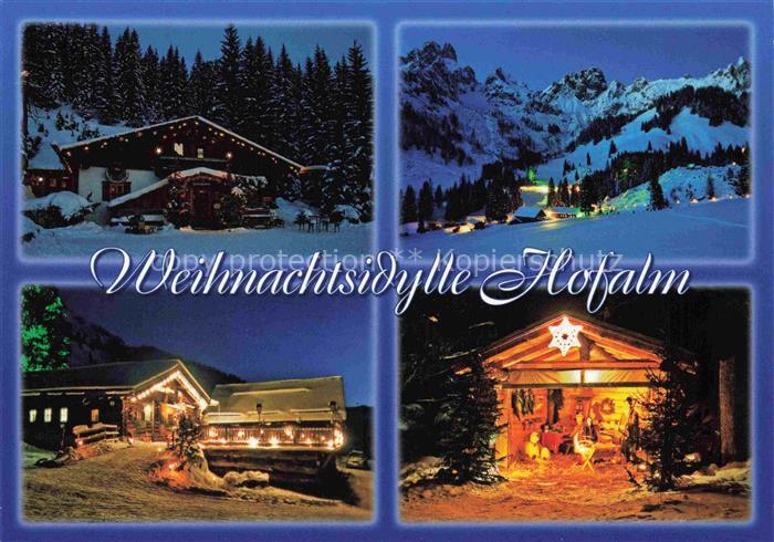 Filzmoos Pinzgau-Pongau AT Hofalm Weihnachtsidylle Winterlandschaft Krippe Nacht