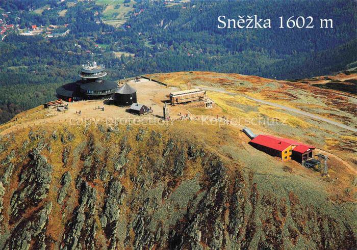 Snezka 1602m Schneekoppe CZ Riesengebirge Gipfelstation Lanovky Kaple-sv-Vavřinc