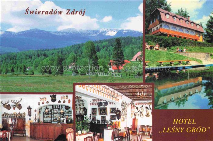 Swieradow Zdroj Bad Flinsberg PL Hotel-Leśny-Gród Berge Schnee Fichtenwald Gebir