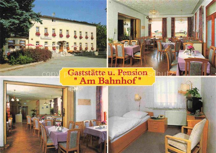 Braunsdorf Niederwiesa Gaststaette Pension Am-Bahnhof Aussenansicht Gaststube Sa
