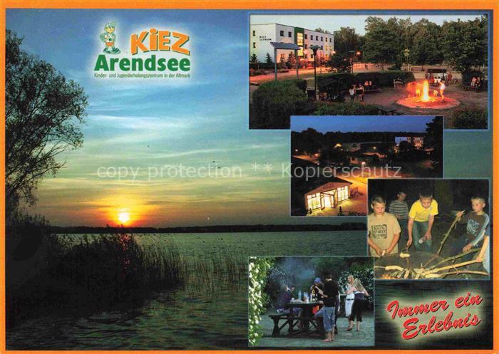 Arendsee Altmark Sachsen-Anhalt KIEZ See Sonnenuntergang Lagerfeuer Jugendlager