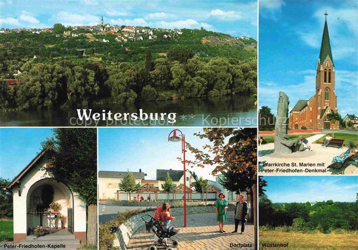 Weitersburg Mayen-Koblenz Rheinland-Pfalz Pfarrkirche-St-Marien Peter-Friedhofen