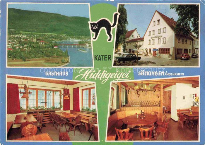 Bad Saeckingen BW Gasthaus-Kater-Hiddigeigei Hochrhein Rhein Gaststube Speisesaa