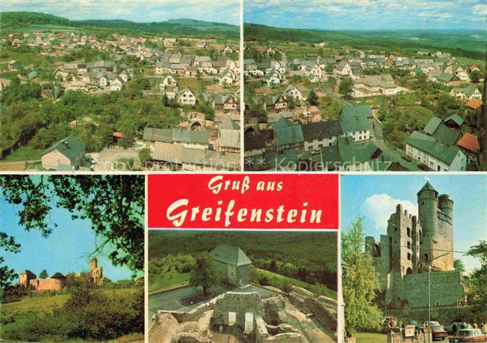 Greifenstein Westerwald Wetzlar Hessen Burg Burgruine Ortschaft Luftaufnahme Tur