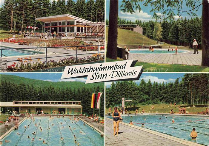 Sinn Dillkreis Hessen Waldschwimmbad Freibad Schwimmbecken Planschbecken Wald Ba