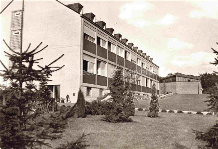 Petrisberg TRIER CITY Haus-Maria-Frieden Petrisberg Gebaeude Garten Tannen Kapel