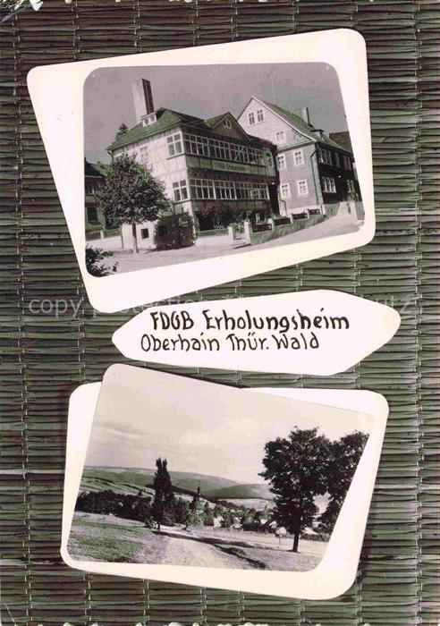 Oberhain Rudolstadt Thueringen FDGB-Erholungsheim Erholungsheim Thueringer-Wald