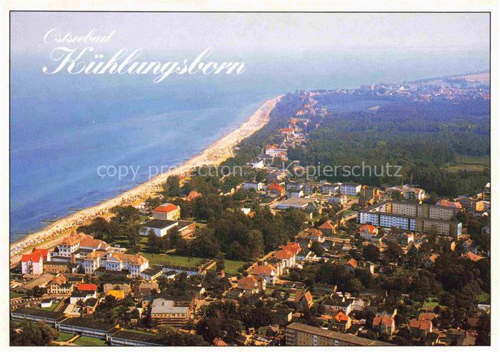 KueHLUNGSBORN Ostseebad Luftbild Ostsee Strand Ostseebad Strandpromenade Wald Ku