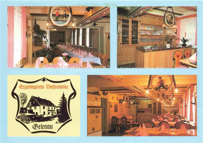 Gelenau Erzgebirge Dorfschaenke Restaurant Gaststube Bar Theke Erzgebirge Holzde