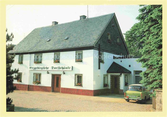 Gelenau Erzgebirge Dorfschaenke Gasthaus Trabant Erzgebirge Schiefer Fassade Aus