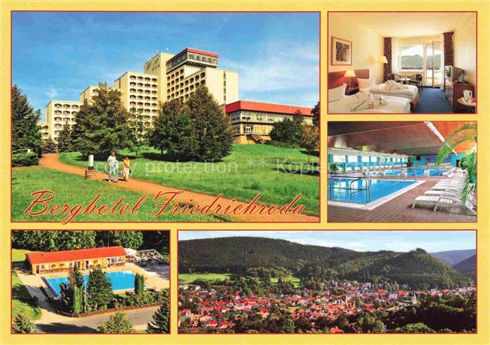 Friedrichroda Thueringen Berghotel-Friedrichroda Hallenbad Aussenpool Hotelzimme