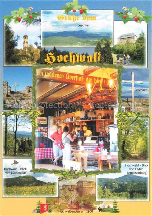 Hochwald Zittau Lausitz Jeschken Hochwaldhuette Gasthaus Aussichtsturm Lueckendo