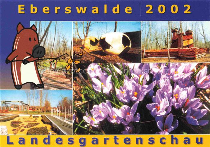 Eberswalde Barnim Brandenburg Landesgartenschau Maskottchen Wildschwein Skulptur