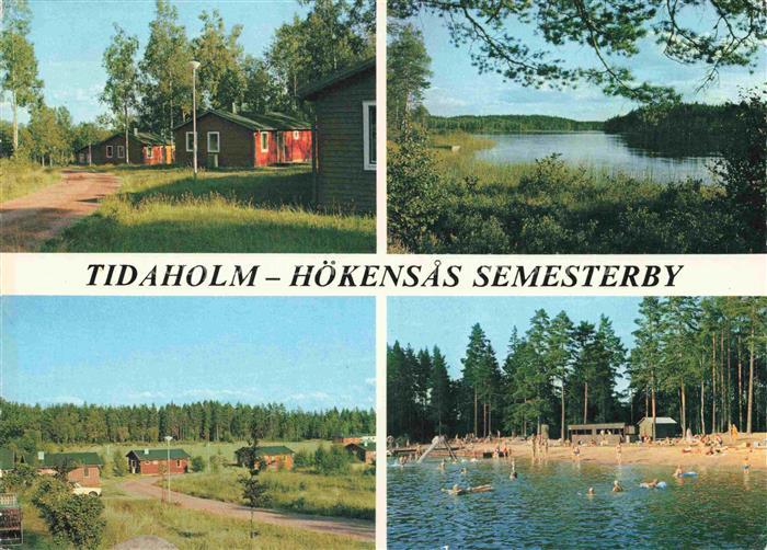Tidaholm Hoekensås-Semesterby Naturreservat See Ferienhaeuser Campingplatz Stran