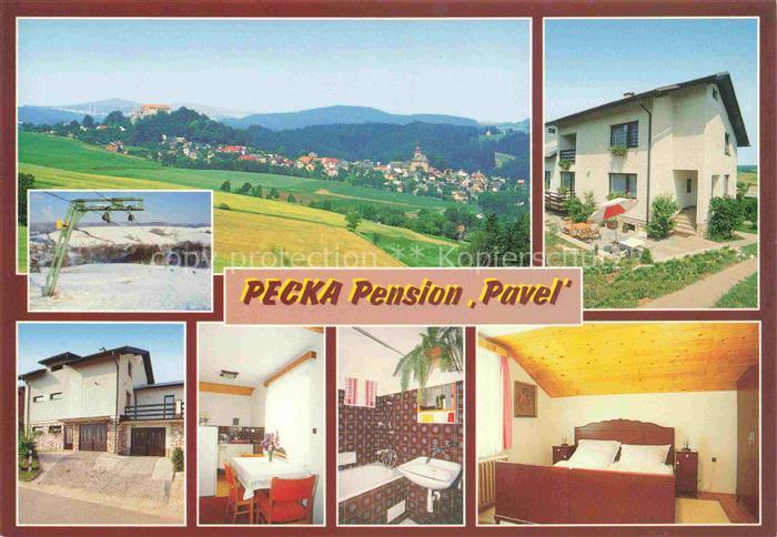 Pecka Pecce Nova Paka Neupaka Jicin Jitschin CZ Pension-Pavel Pension Dorf Burg